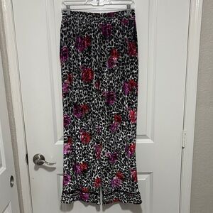 Sofia by Sofia Vergara Animal Print Pajama Pants - Black, White, Red, Purple